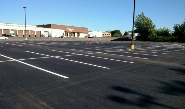 large view of parking lot B