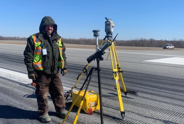 Foit-Albert Surveyors at Buffalo Niagara International Airport runway work